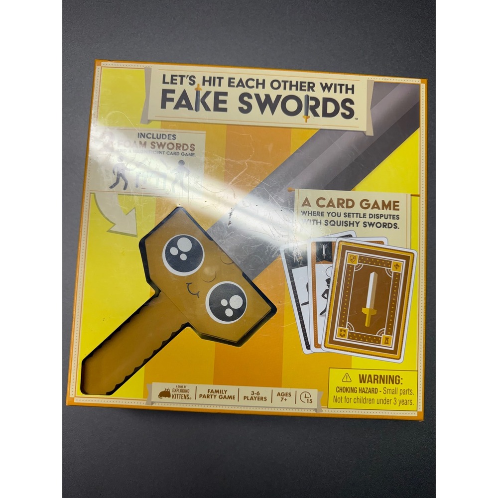 Exploding Kittens Lets Hit Each Other With Fake Swords Card Game New Sealed